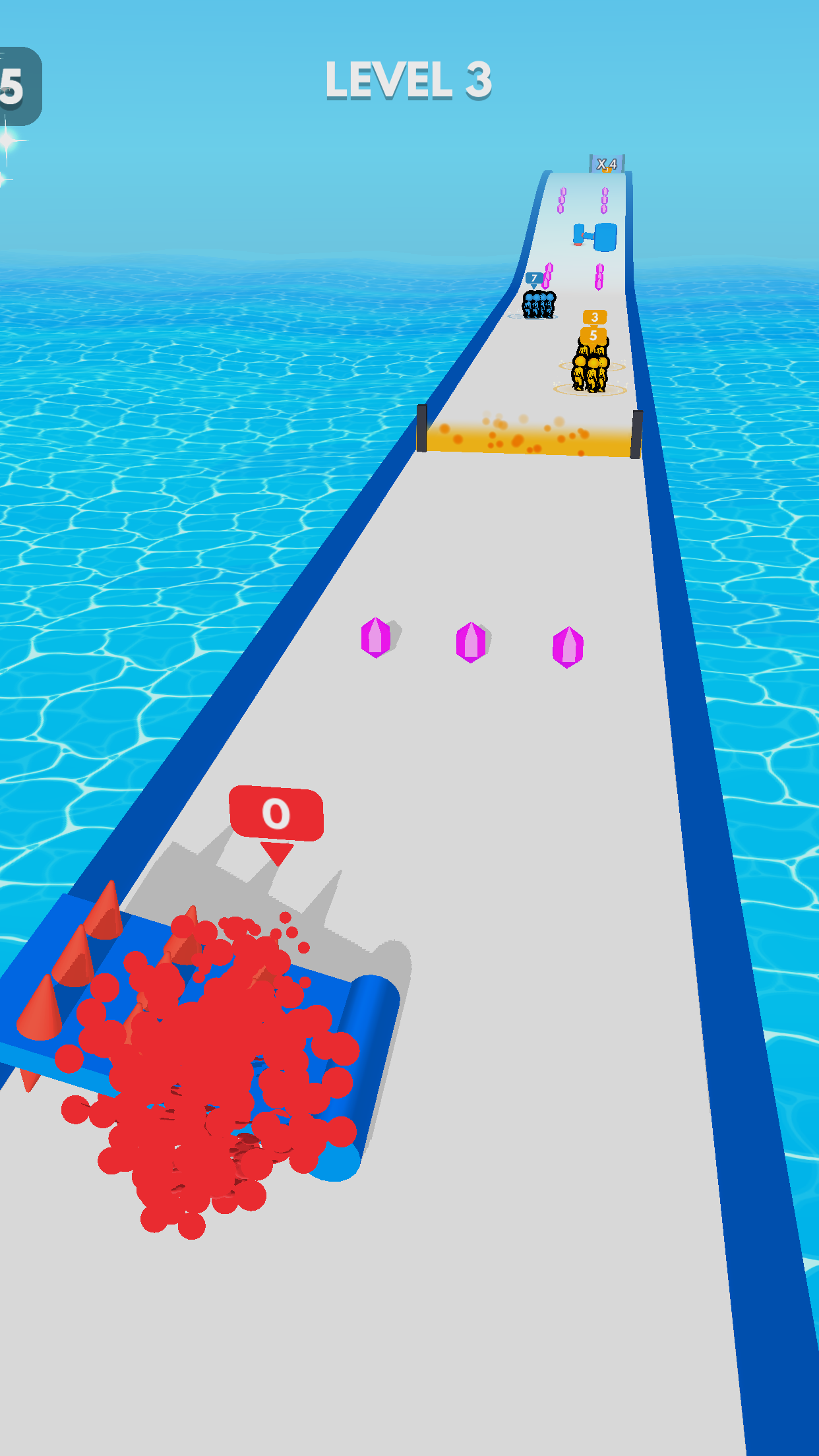 Crowd Battle 3D Game Screenshot