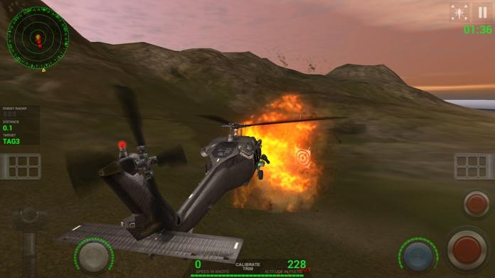 Helicopter Sim Pro Hellfire Game Screenshot