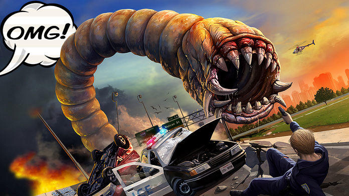 Death Worm Game Screenshot