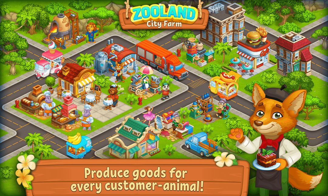Farm Zoo Happy Day in Pet City screenshot game