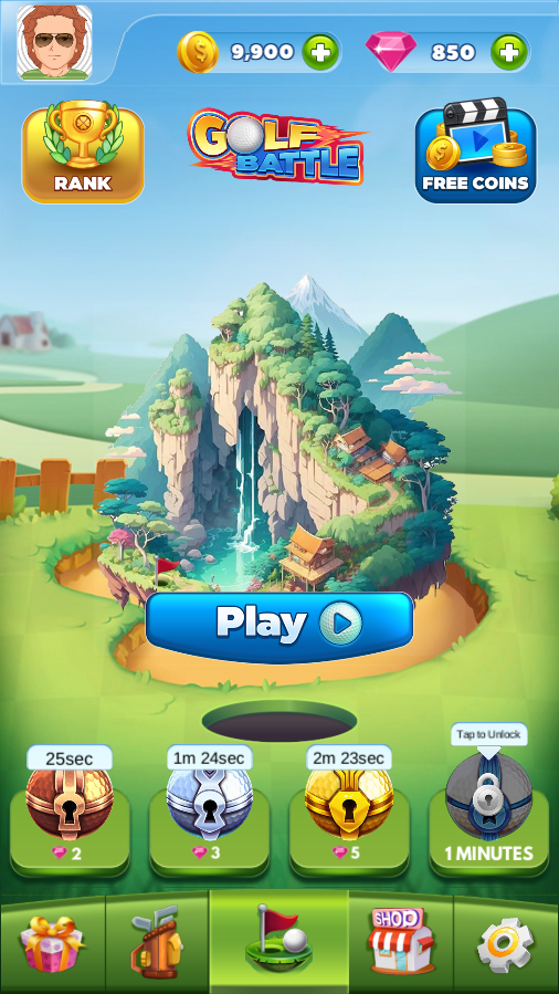 Pro Golf Challenge Game Screenshot