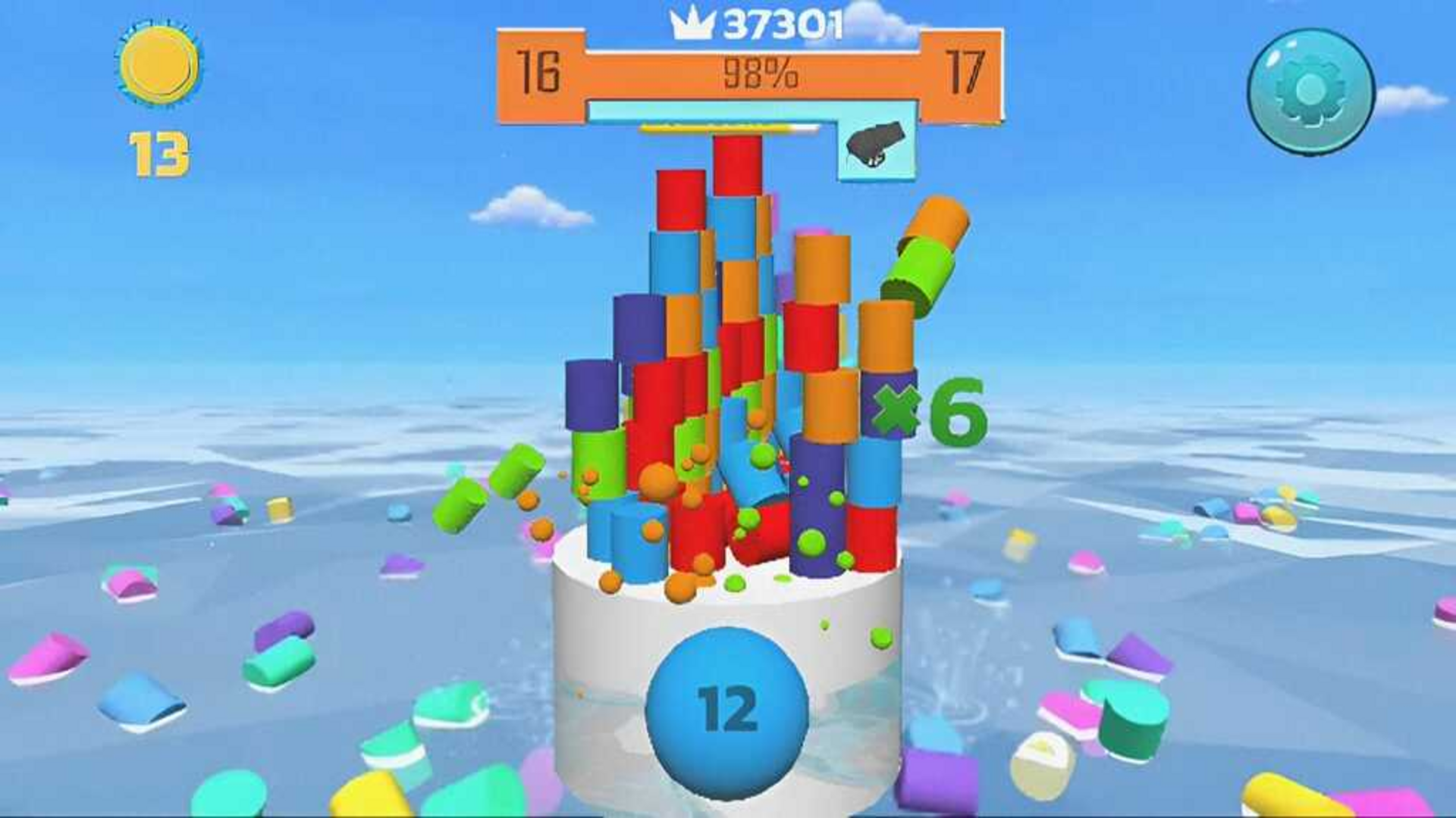 Cuplikan Layar Game Shooting Color Tower & Crash