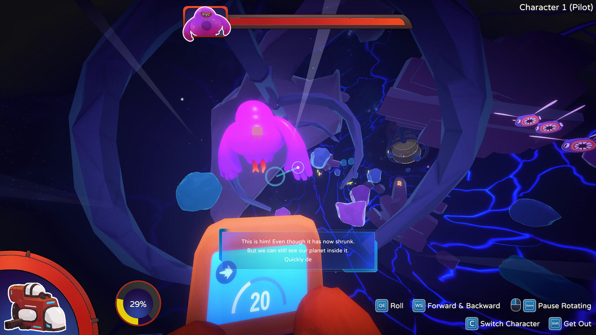 Space Odyssey Game Screenshot