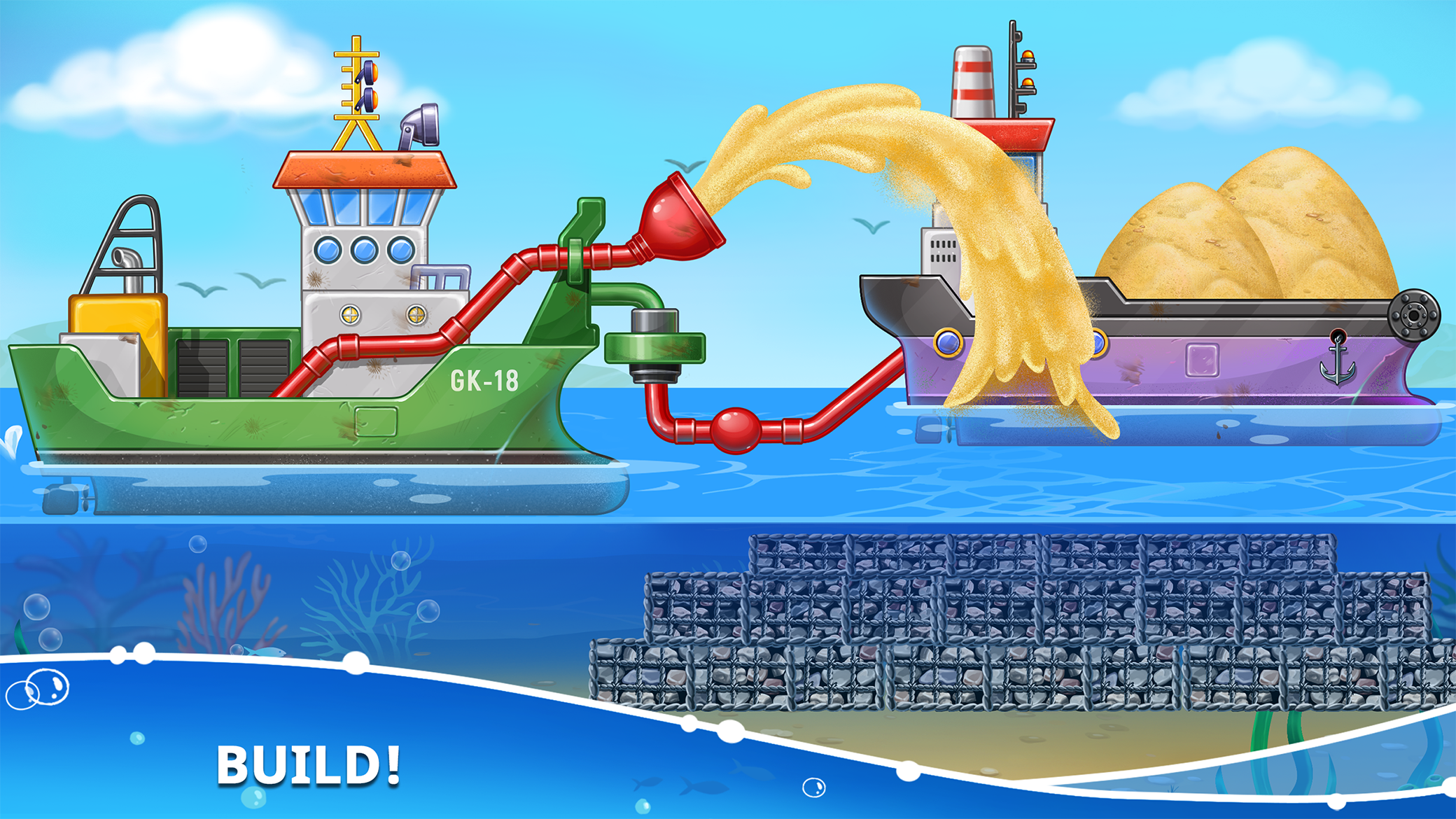 Island building! Build a house Game Screenshot