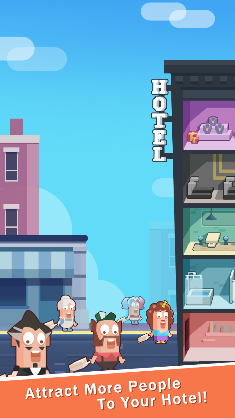 Great Hotel Tycoon Game Screenshot