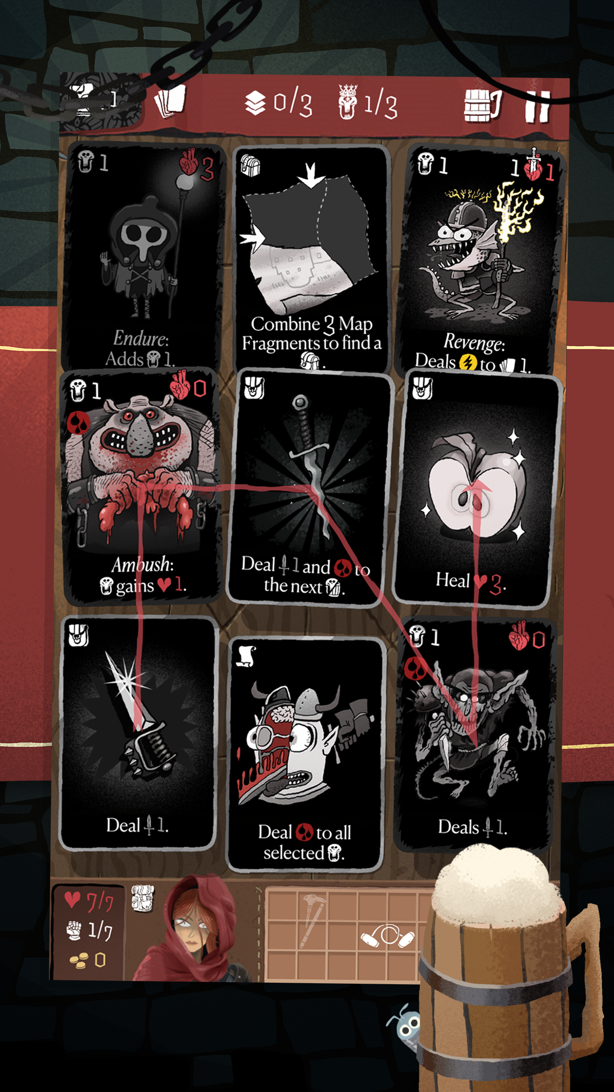 Card Crawl Adventure Game Screenshot