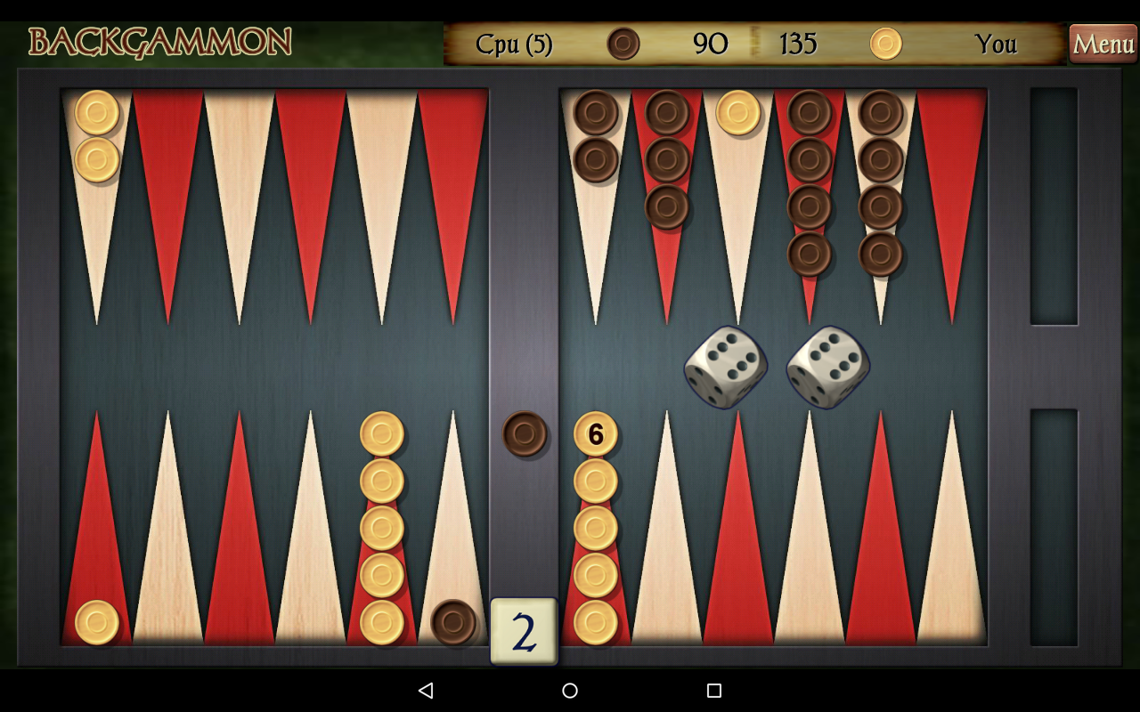 Backgammon Pro 遊戲截圖
