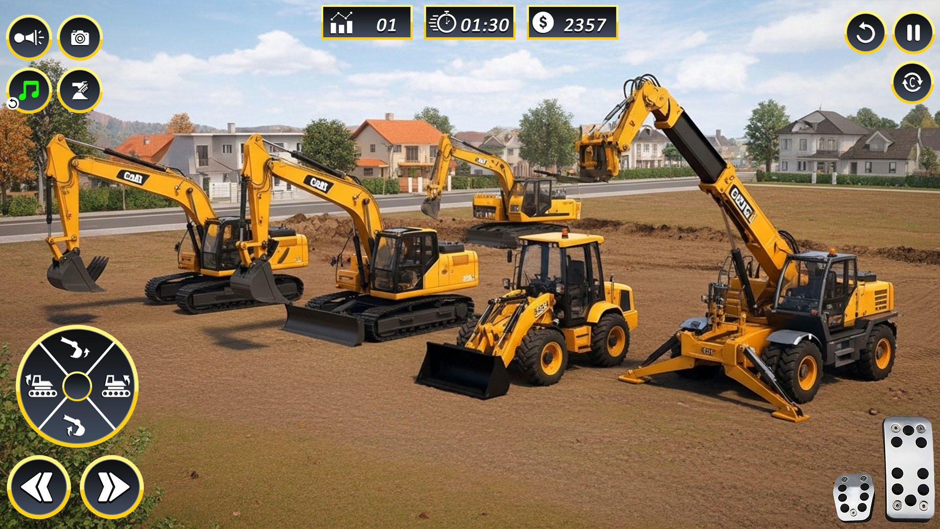 Excavator Sim 3D Construction Game Screenshot