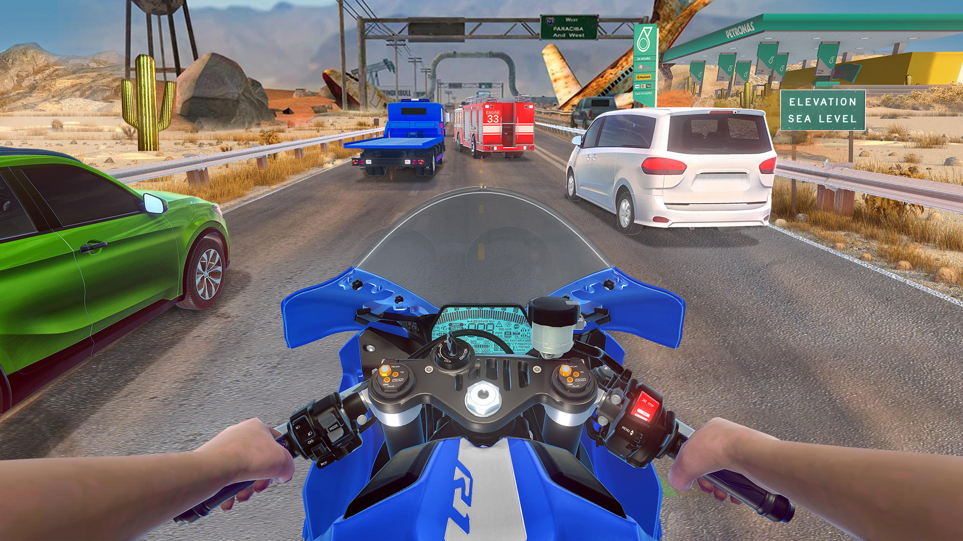 Screenshot of Moto Rider: 3D Bike Race Game