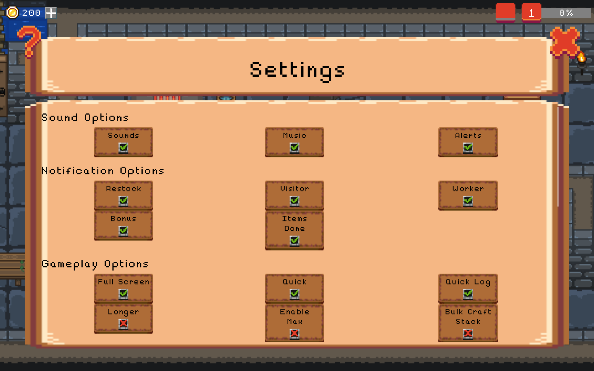 Pixel Blacksmith Game Screenshot
