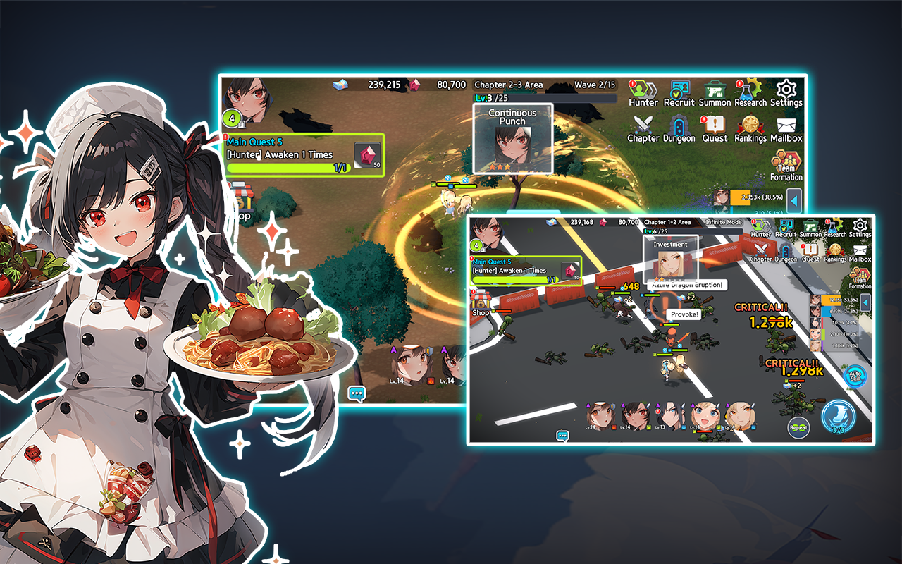 3D Idle RPG: Hunter Party Game Screenshot