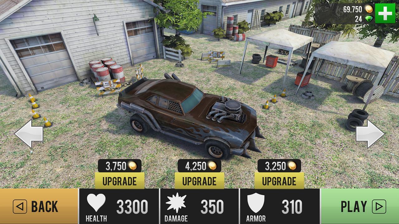 Zombie Drift Game Screenshot