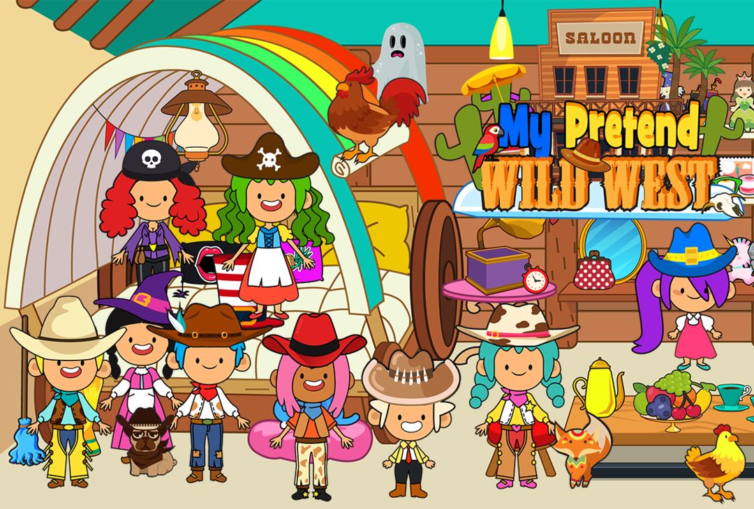 Screenshot of My Pretend Wild West - Cowboy & Cowgirl Kids Games