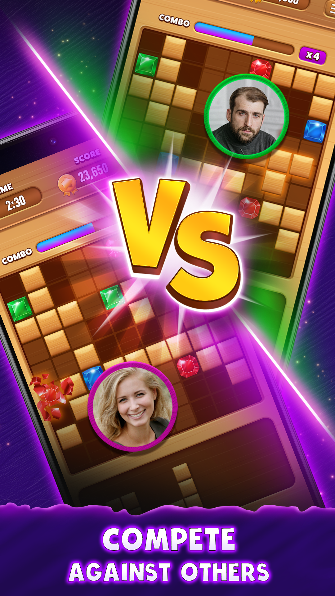 Blocks Clash - PvP Wood Block ภาพหน้าจอเกม