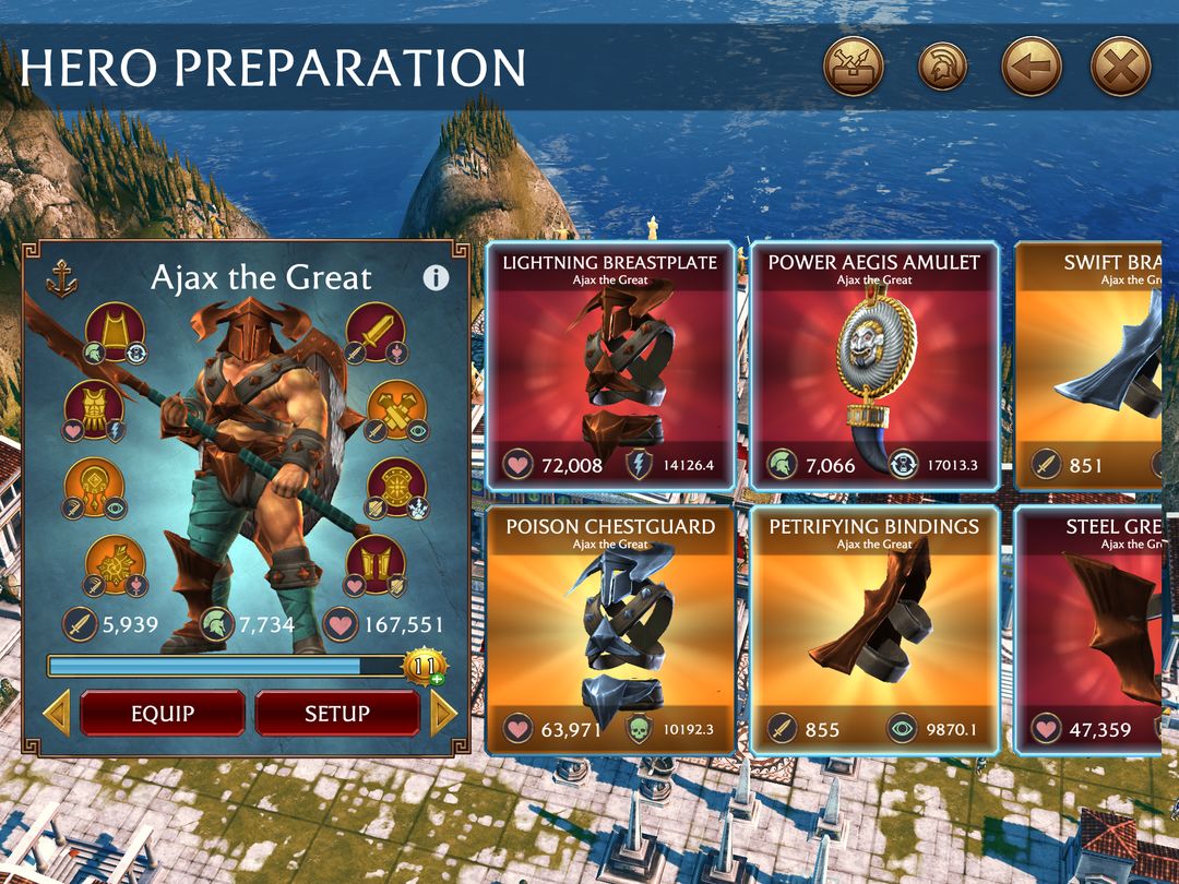 Screenshot of Olympus Rising: Strategy Game