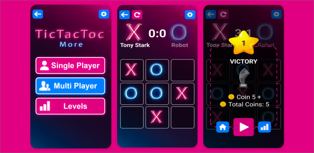 Tic Tac Toe Glow - Puzzle Game android iOS apk download for free-TapTap