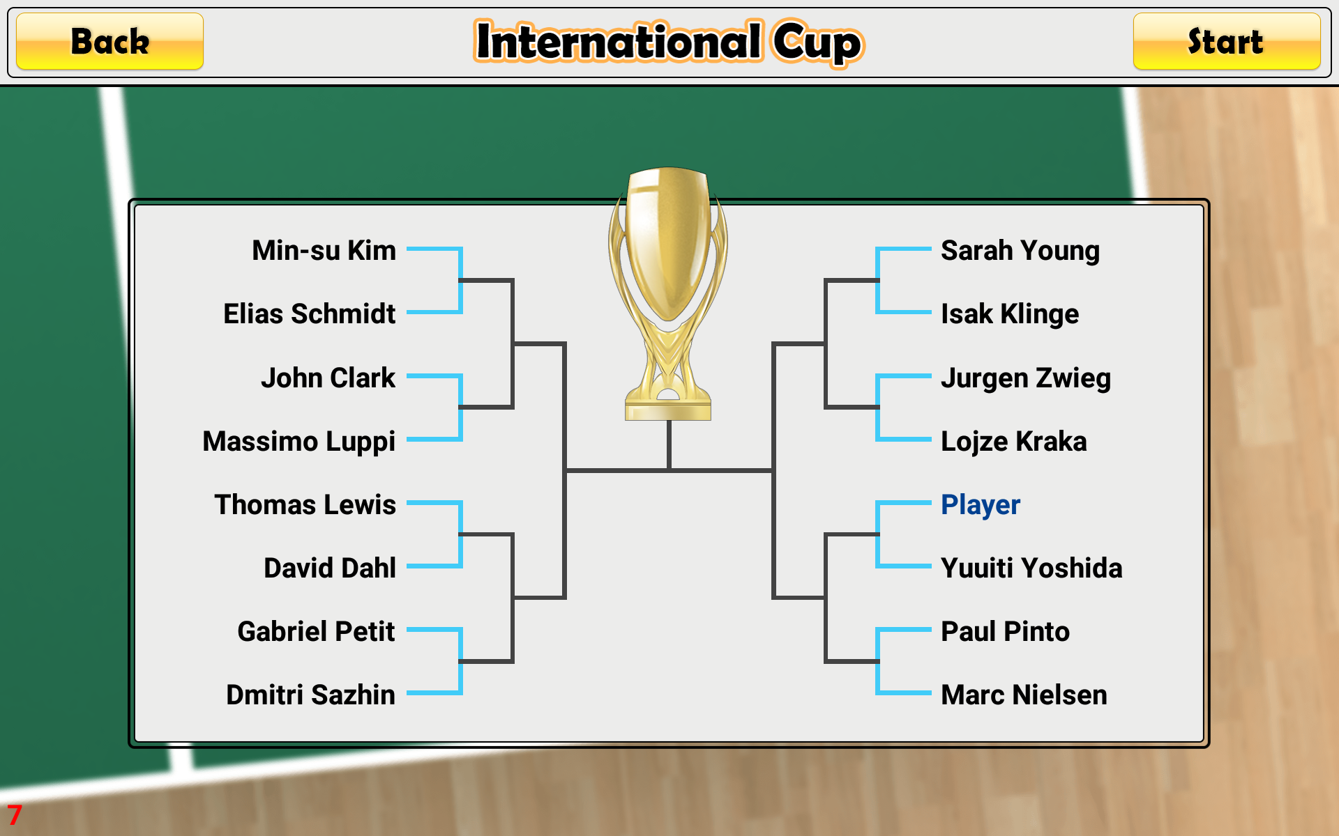 Cuplikan Layar Game Virtual Table Tennis
