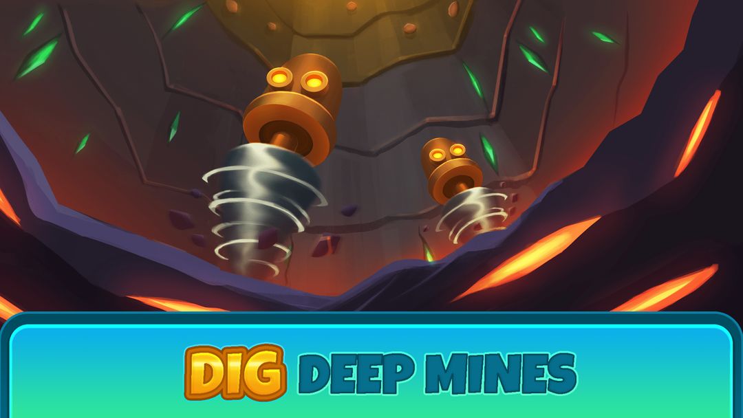Deep Town: Idle Mining Tycoon ภาพหน้าจอเกม