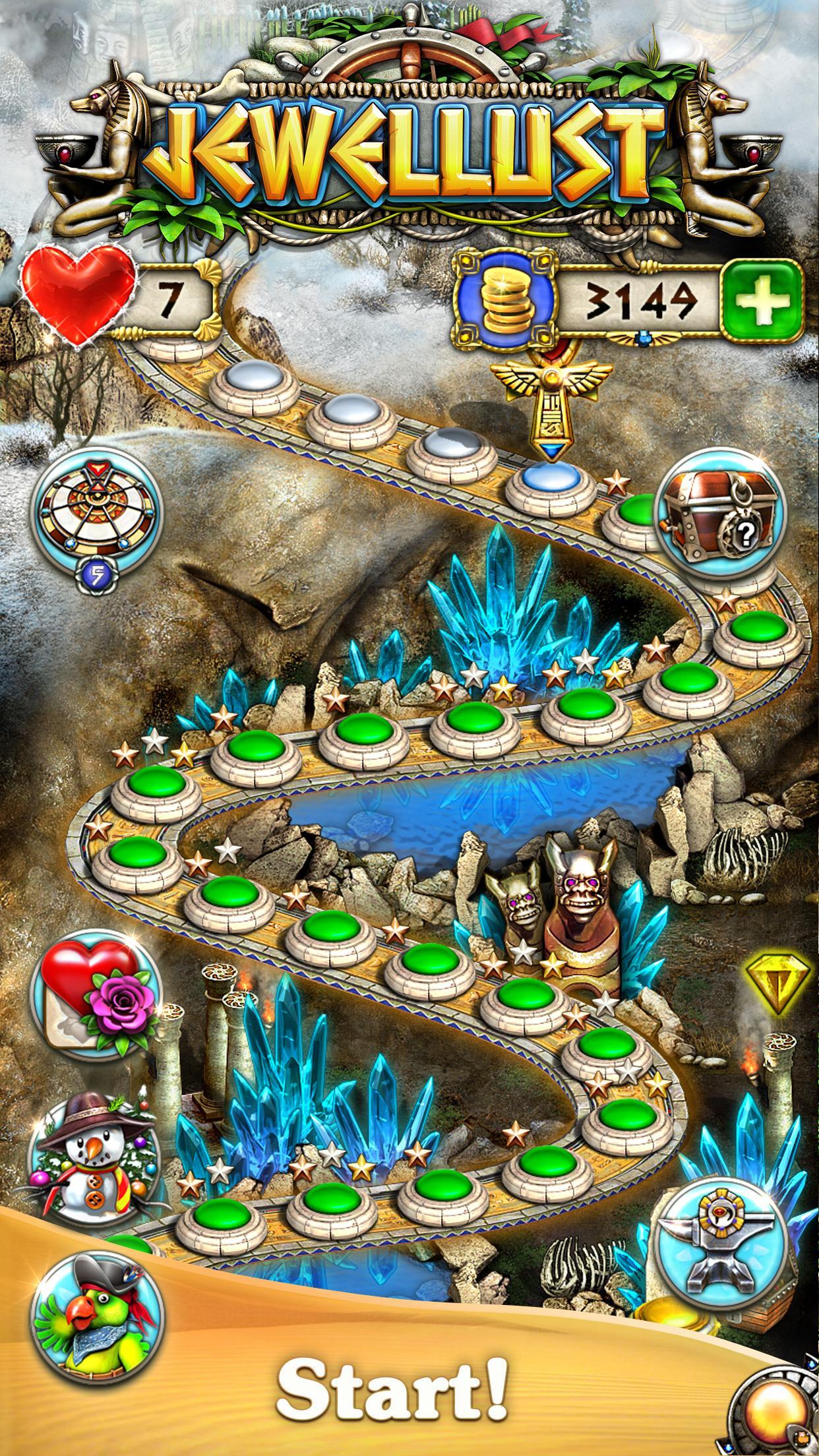 Jewellust Endless: match 3 Game Screenshot