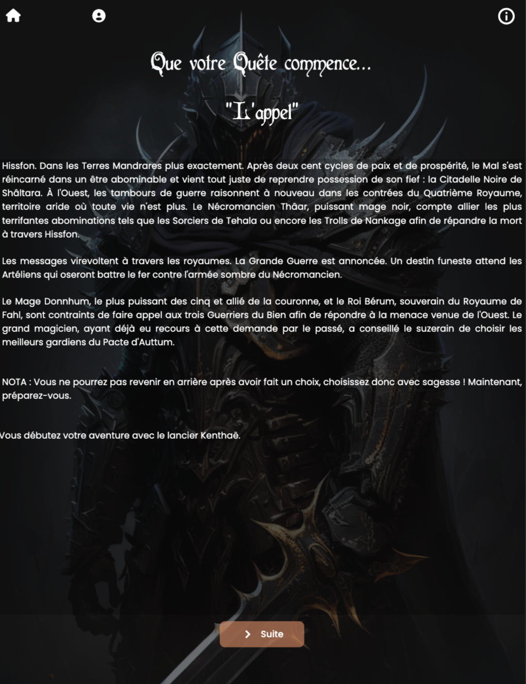 Cuplikan Layar Game Les Chroniques d'une Quête