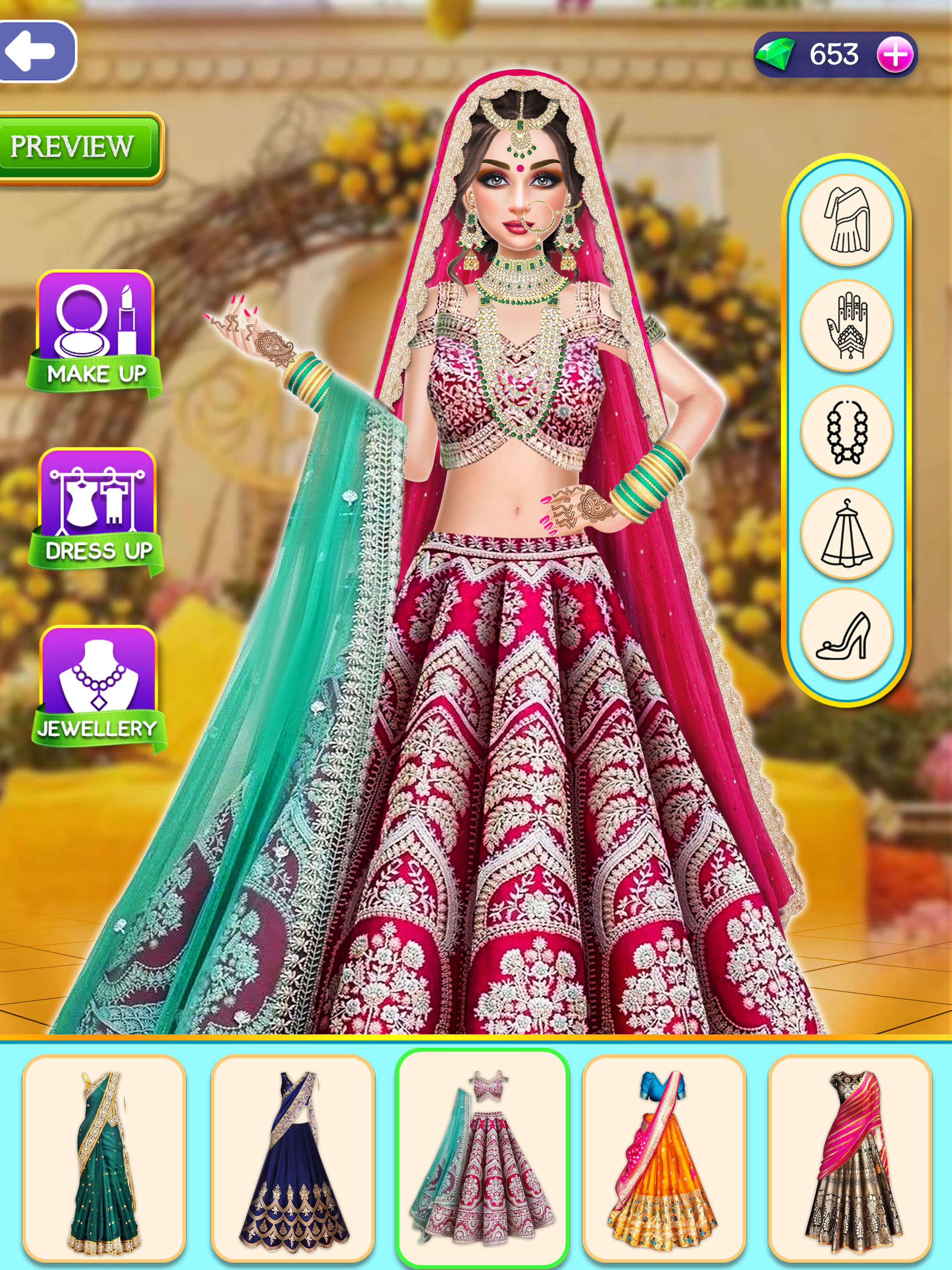 Indian Wedding Dress up & Makeover 2 Apk Download for Android- Latest  version 4.0- com.unitm.android.indianweddingmakeoverrs