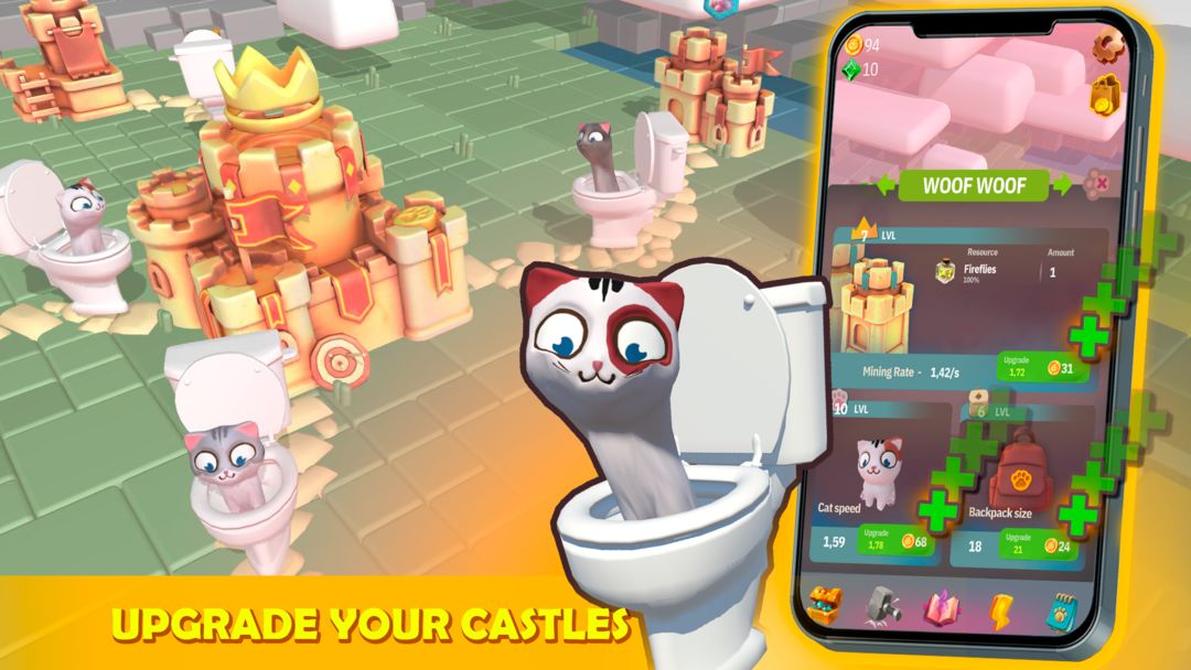 Cat Kingdom Idle Clicker Miner screenshot game