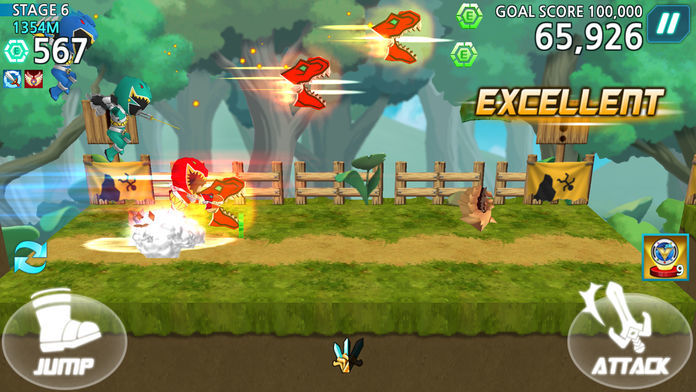 Screenshot of Power Rangers Dash (Asia)
