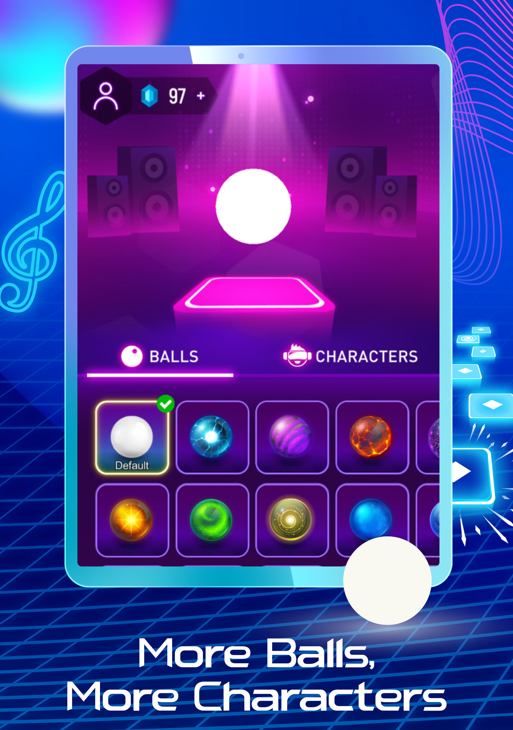 Tiles Hop Music & Ball Game Game Screenshot