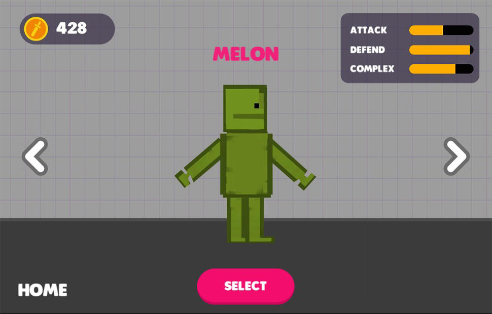 Ragdoll Melon Fight Game Screenshot