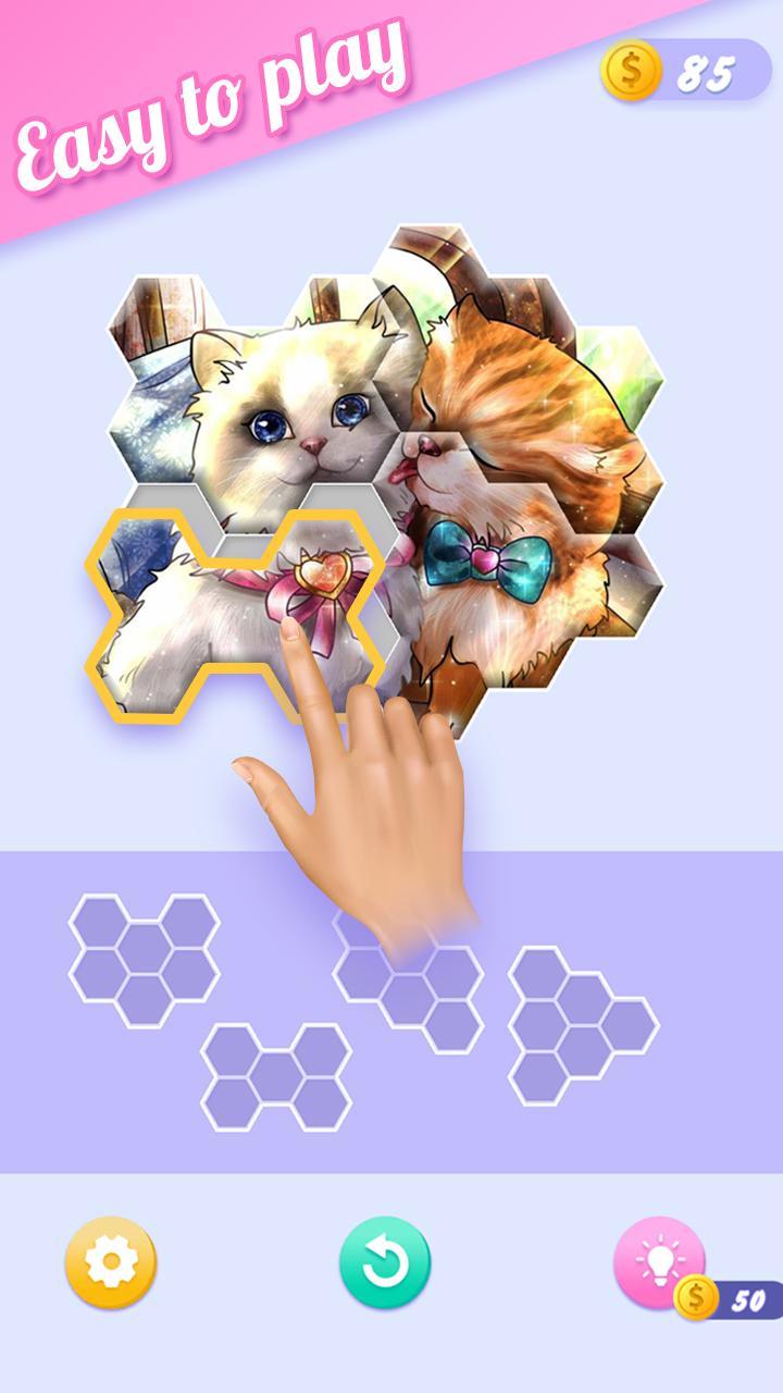 Screenshot 1 of Block Jigsaw - 무료 헥사 퍼즐 