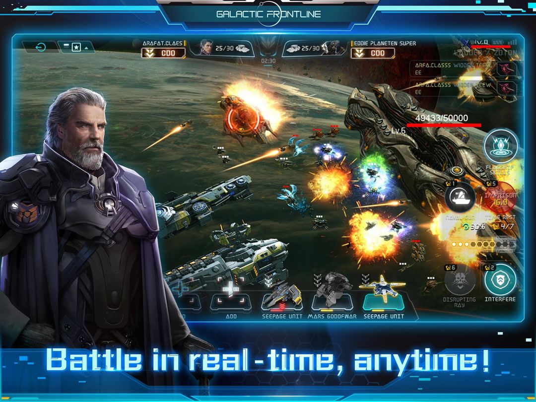 Screenshot of Galactic Frontline：リアルタイム SFストラテジーゲーム