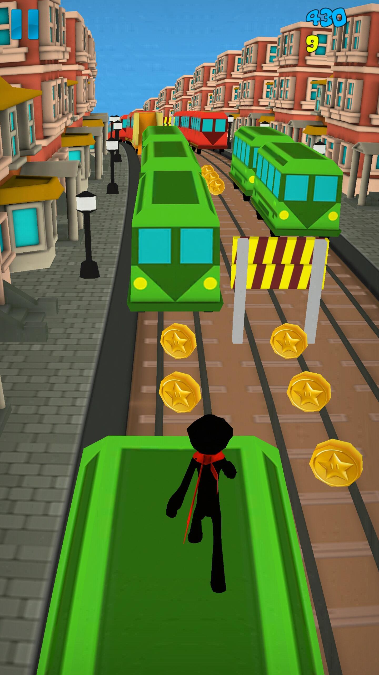 Cuplikan Layar Game Stickman Subway Runner - City Surf