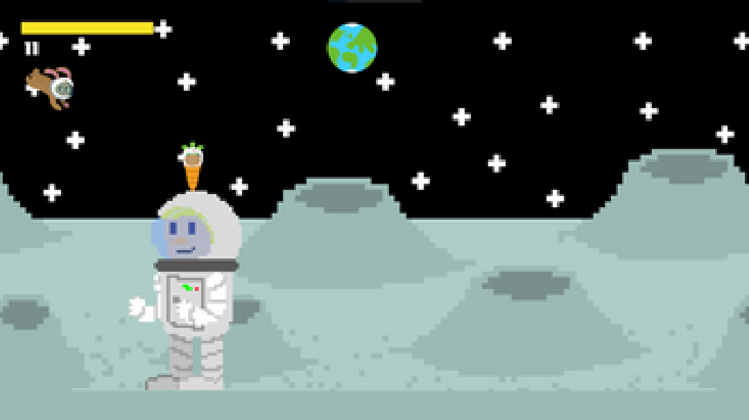 Space Rabbit Game Screenshot