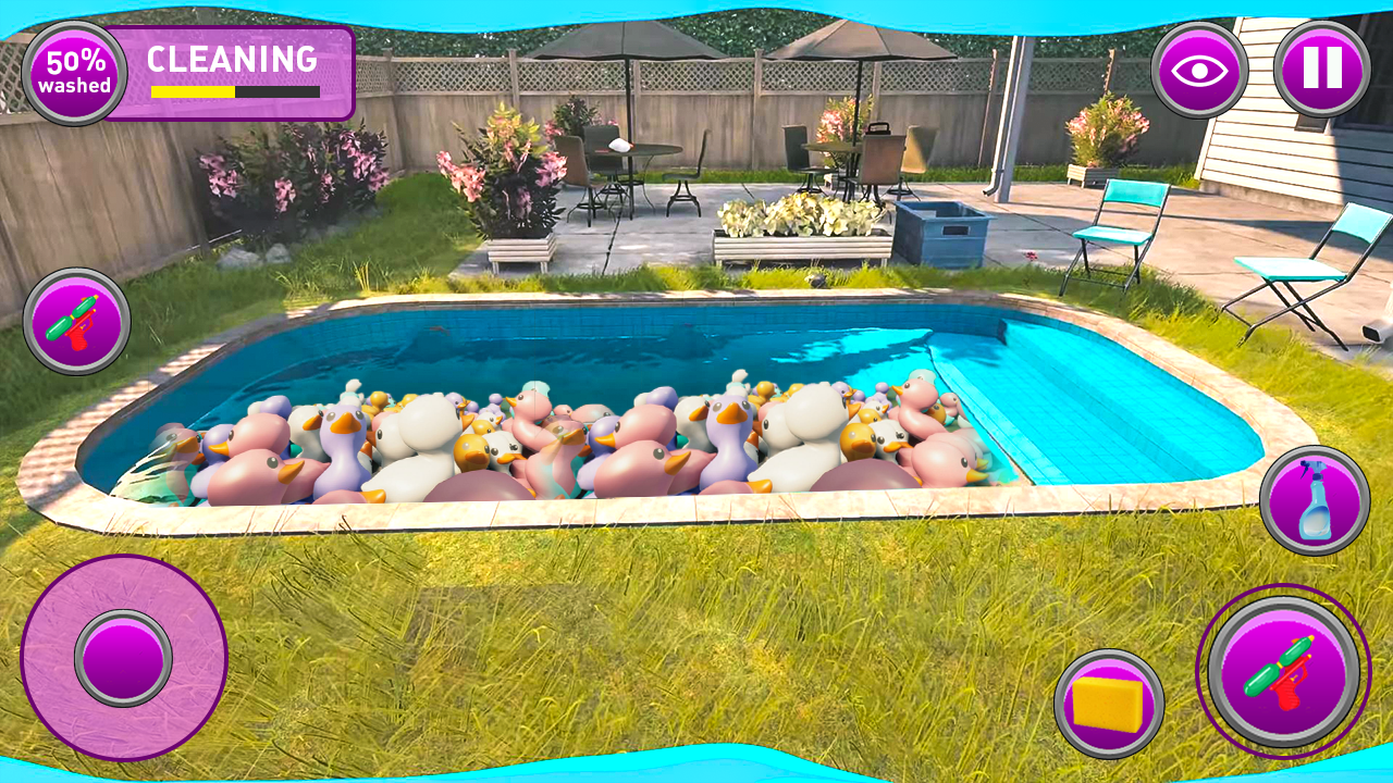 Screenshot 2 of Pool Cleaning Sim Games 23 
