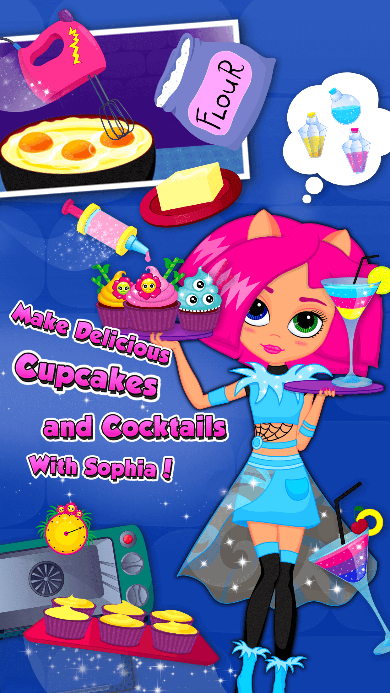 Monster Sisters Fashion Party ゲームのスクリーンショット