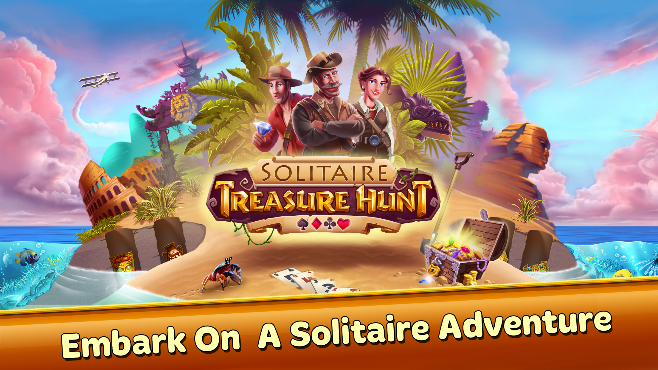 Solitaire Treasure Hunt 遊戲截圖
