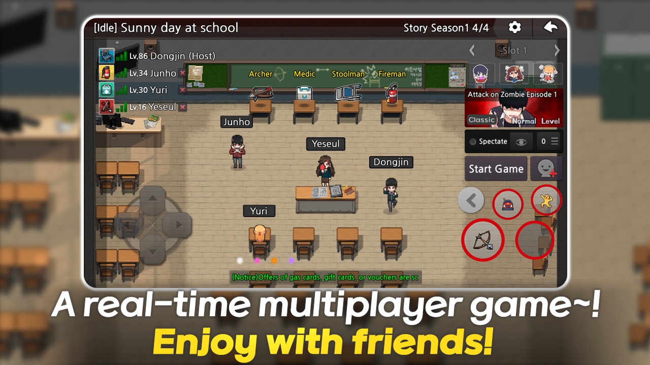 Zombie High School Game Screenshot