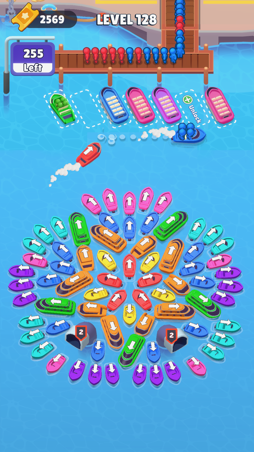 Boat Craze: Traffic Escape Game Screenshot
