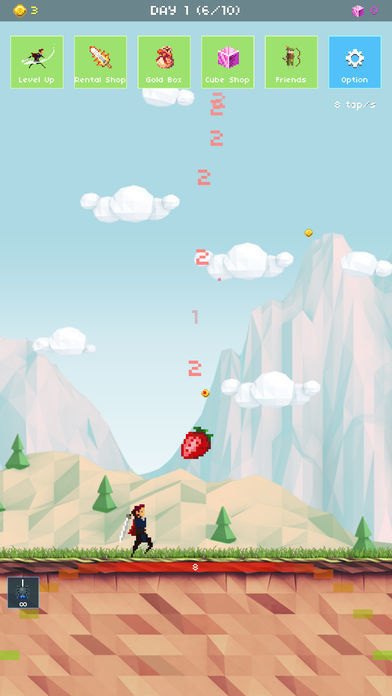 Strawberry Hero : 100 days of adventure screenshot game
