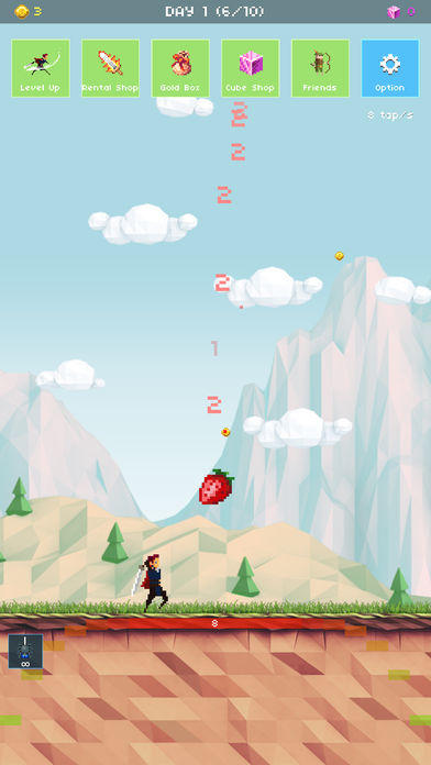Strawberry Hero : 100 days of adventure 遊戲截圖