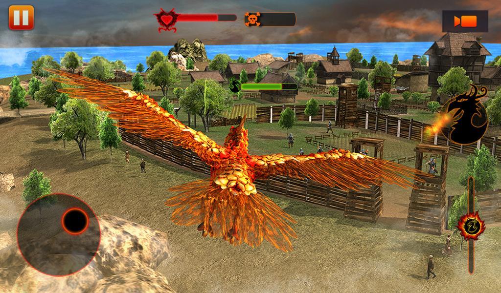 Angry Phoenix Revenge 3D Game Screenshot