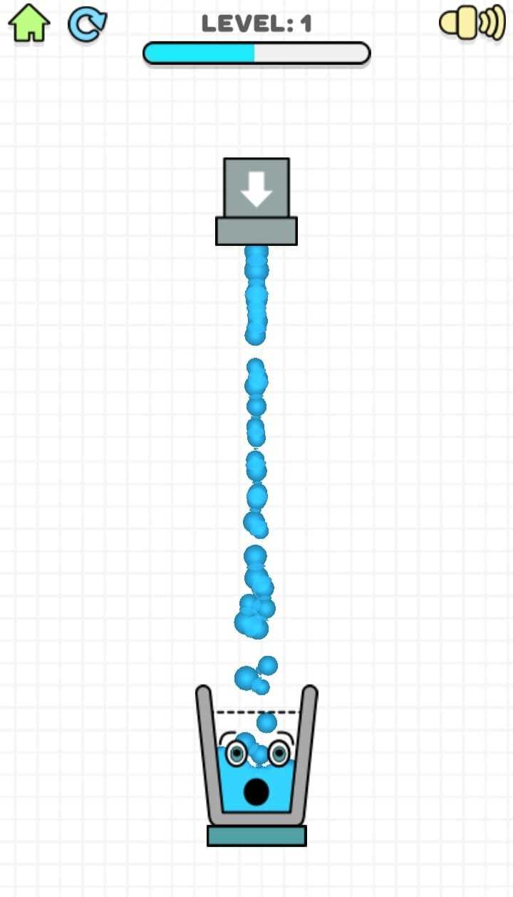 Скриншот игры happy smiling glass fill