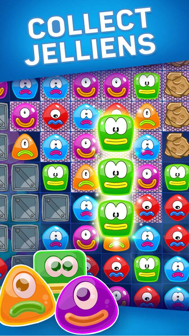 Screenshot of Jelly Nova: Match 3 Space Puzzle