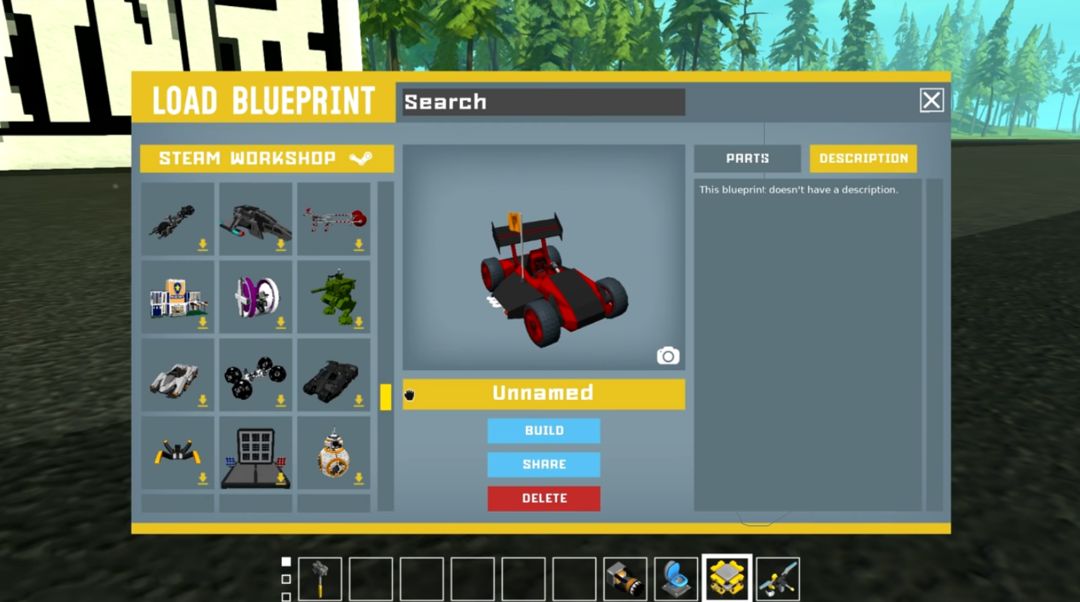 Mechanics build: Scrap Sandbox Machine Instruction screenshot game