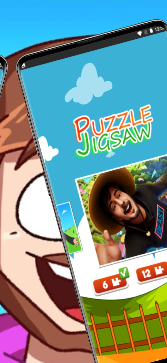 Screenshot of MrBeast Puzzle Jigsaw