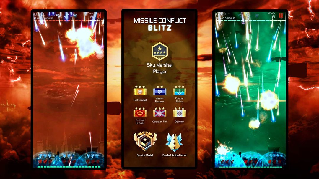 Missile Conflict BLITZ遊戲截圖