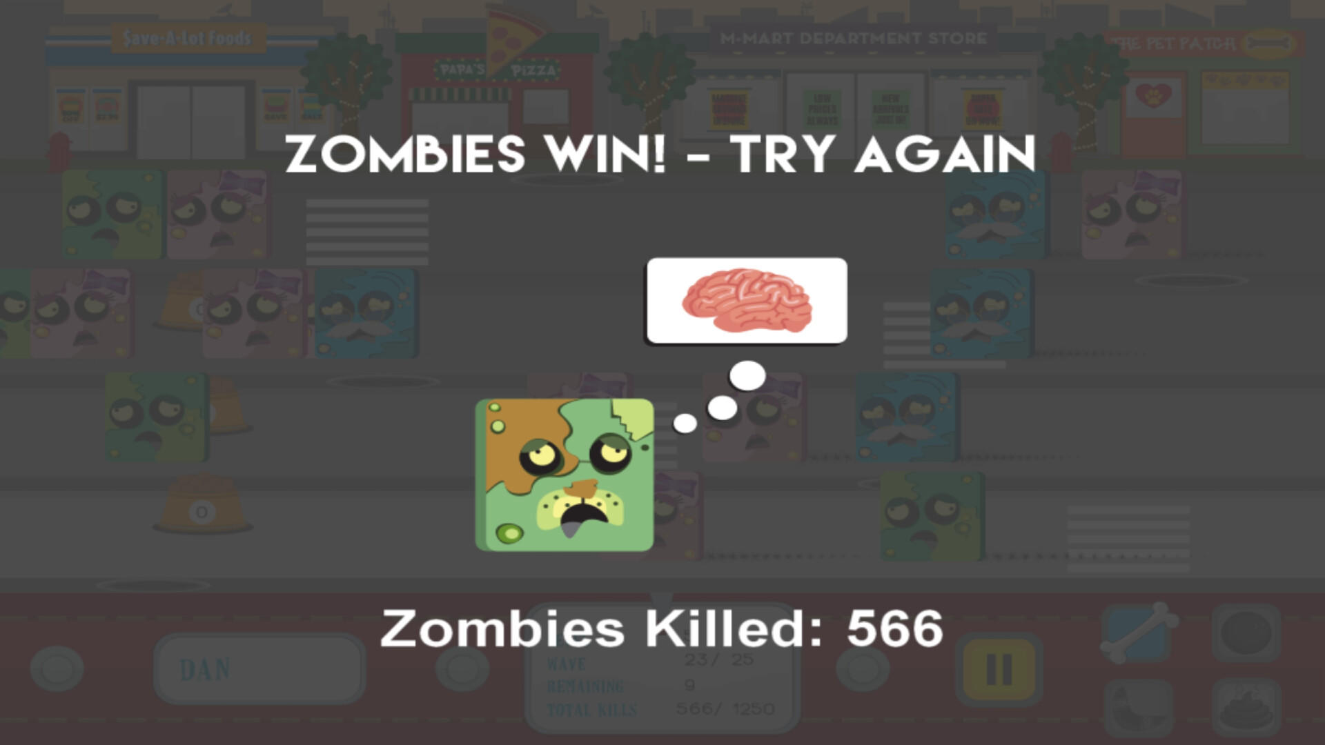 A Zombie Tail screenshot game