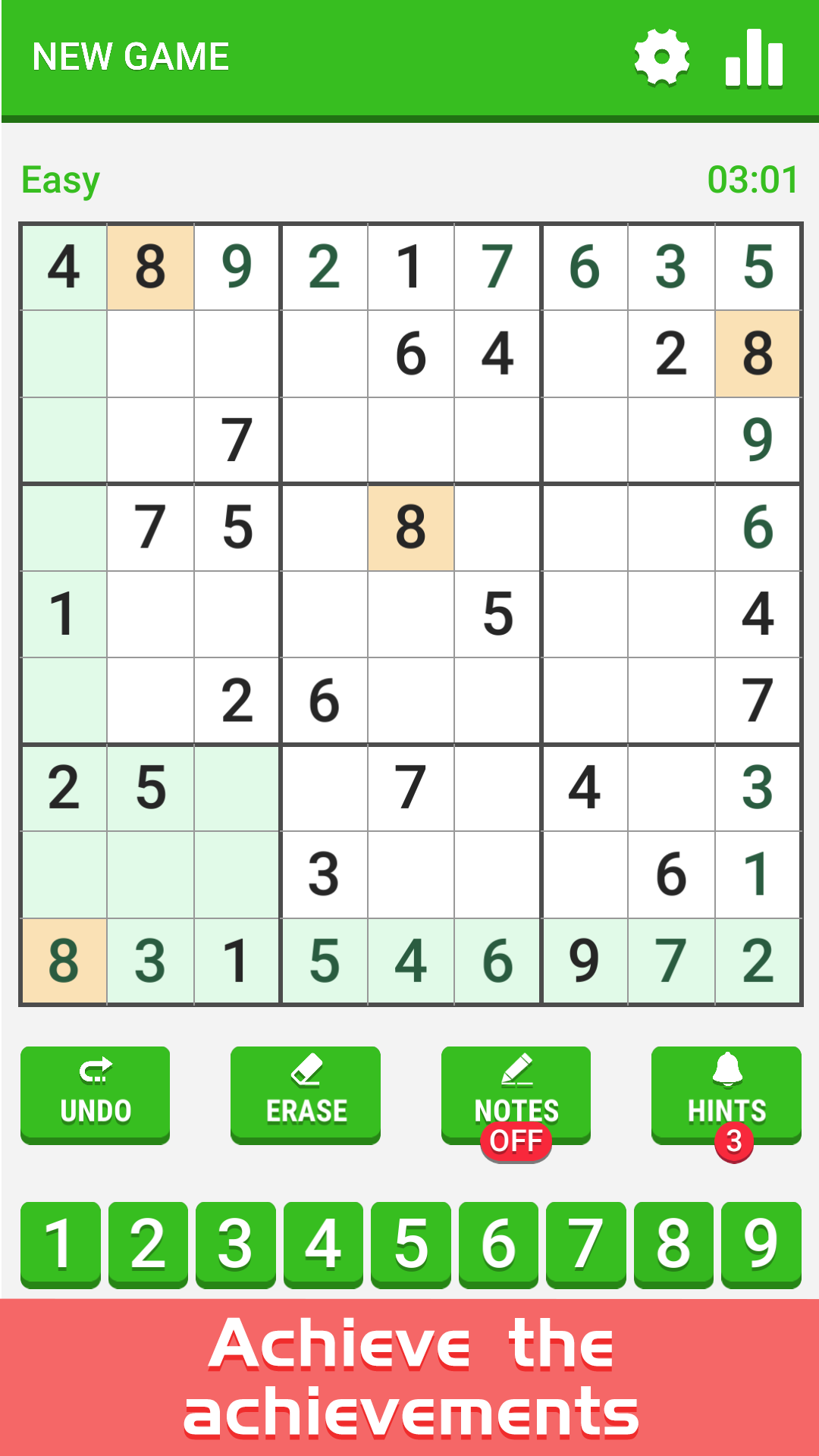 Sudoku Cube Free-经典益智游戏のキャプチャ