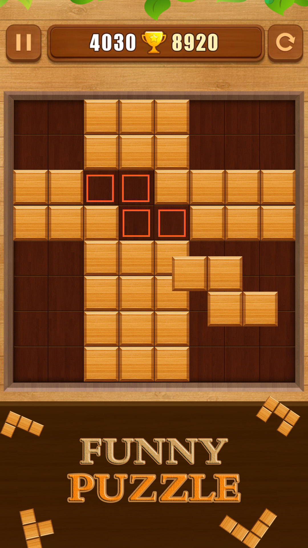 Wood Block Puzzle Game Screenshot