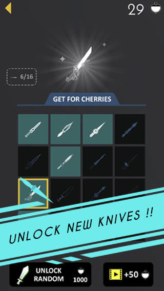 Dark Knife Hit screenshot game